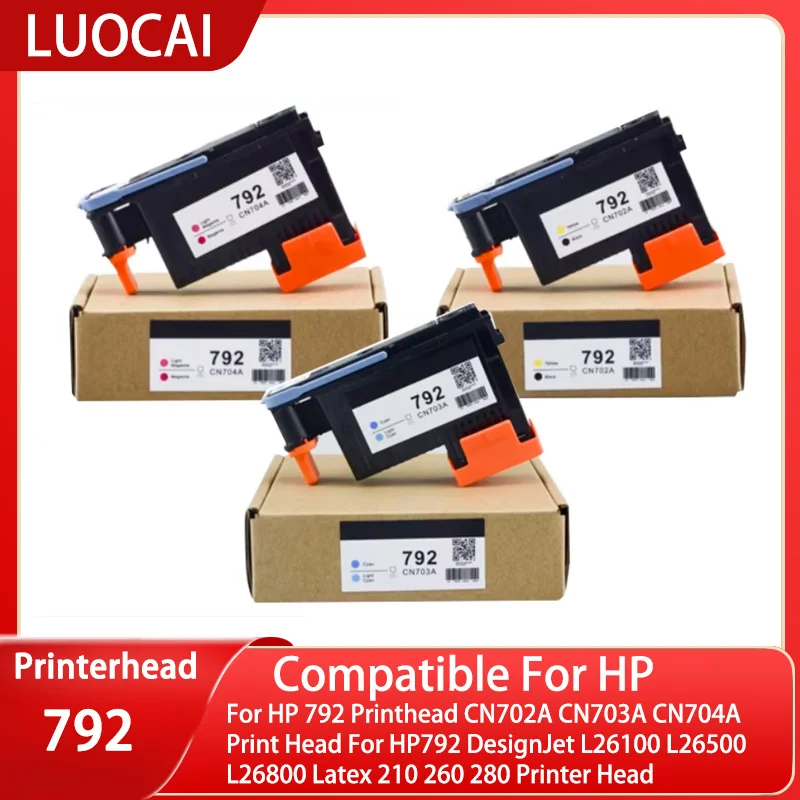 For HP 792 Printhead CN702A CN703A CN704A Print Head For HP792 DesignJet L26100 L26500 L26800 Latex 210 260 280 Printer Head