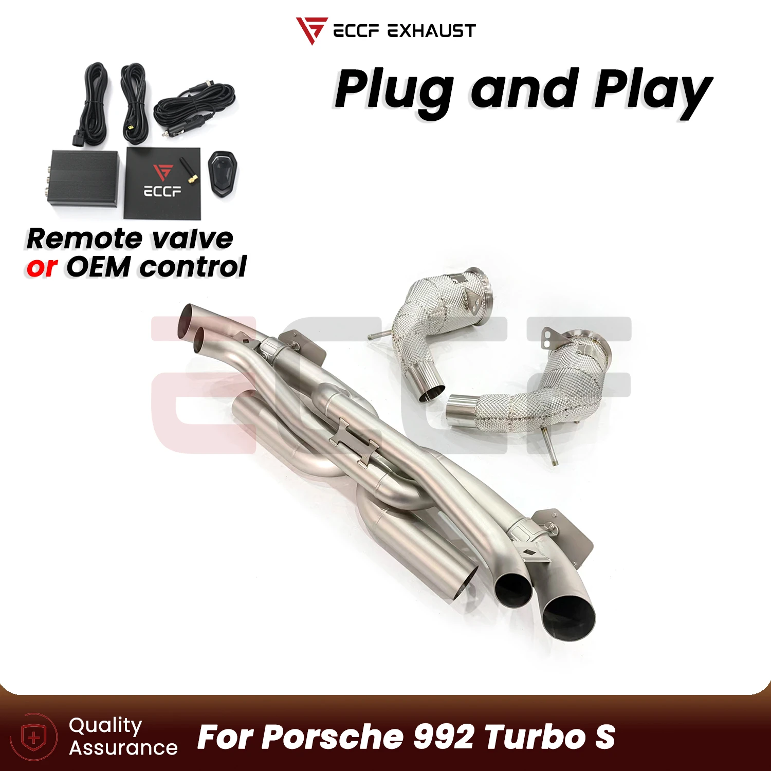 

For Porsche 992 Turbo S AK style design Stainless steel Complete exhaust system OEM Valve System Performance Upgrade