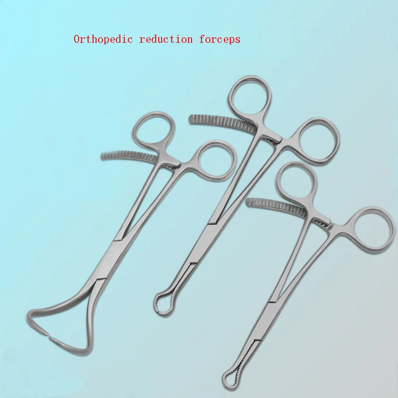 Small animal bone holding forceps, point pointed ball head reset forceps, pressure plate forceps, self-locking card toothed pet