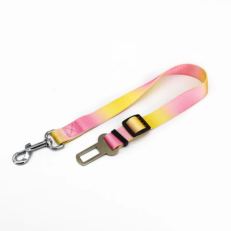 A pet dog car gradient traction rope dog car seat belt ring safety rope rear seat traction dog rope