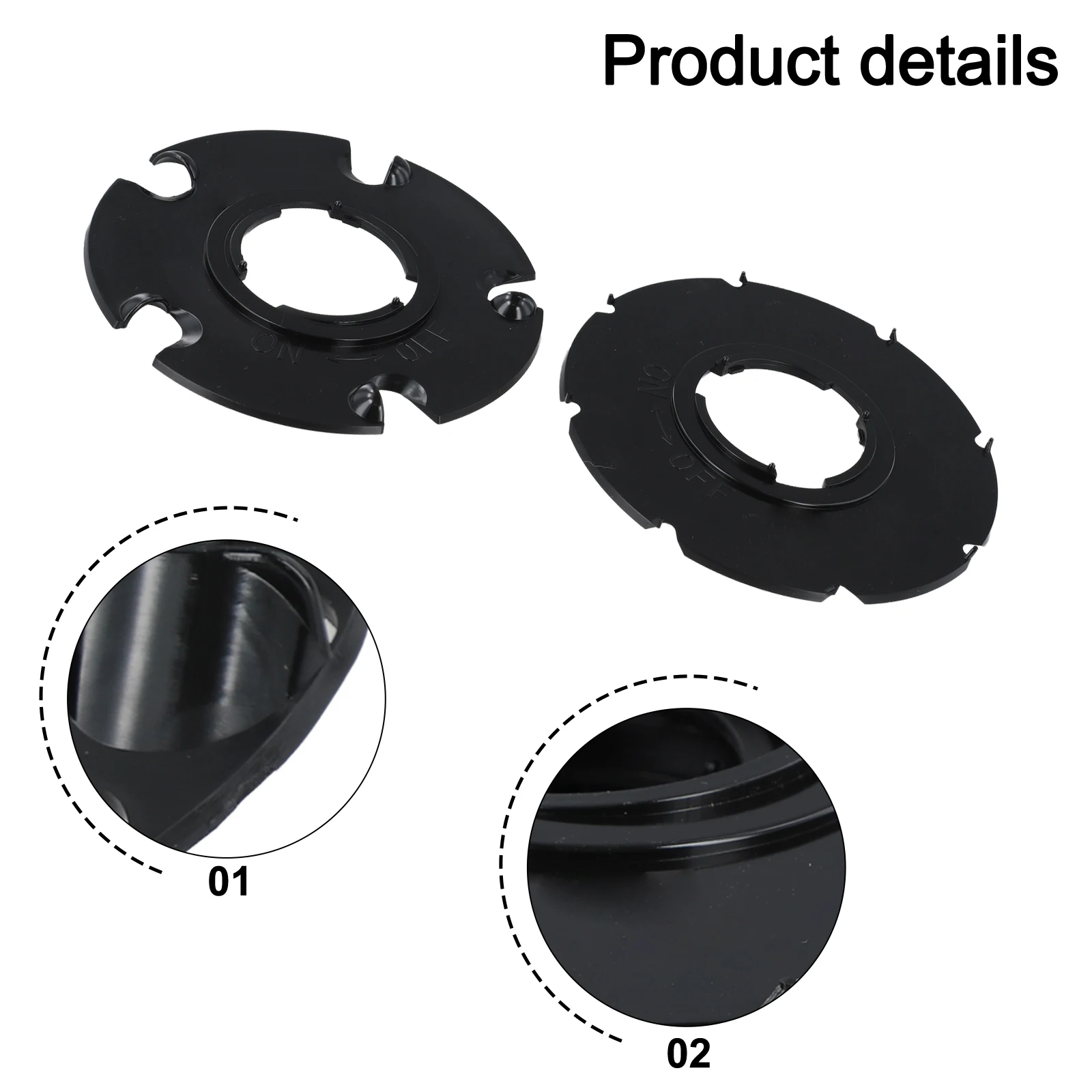 

6pcs Plastic 60009 Plant Plates Set For 1001-B Garden Sower Plants Radish Carrot Beans Beets Black Starting Pots