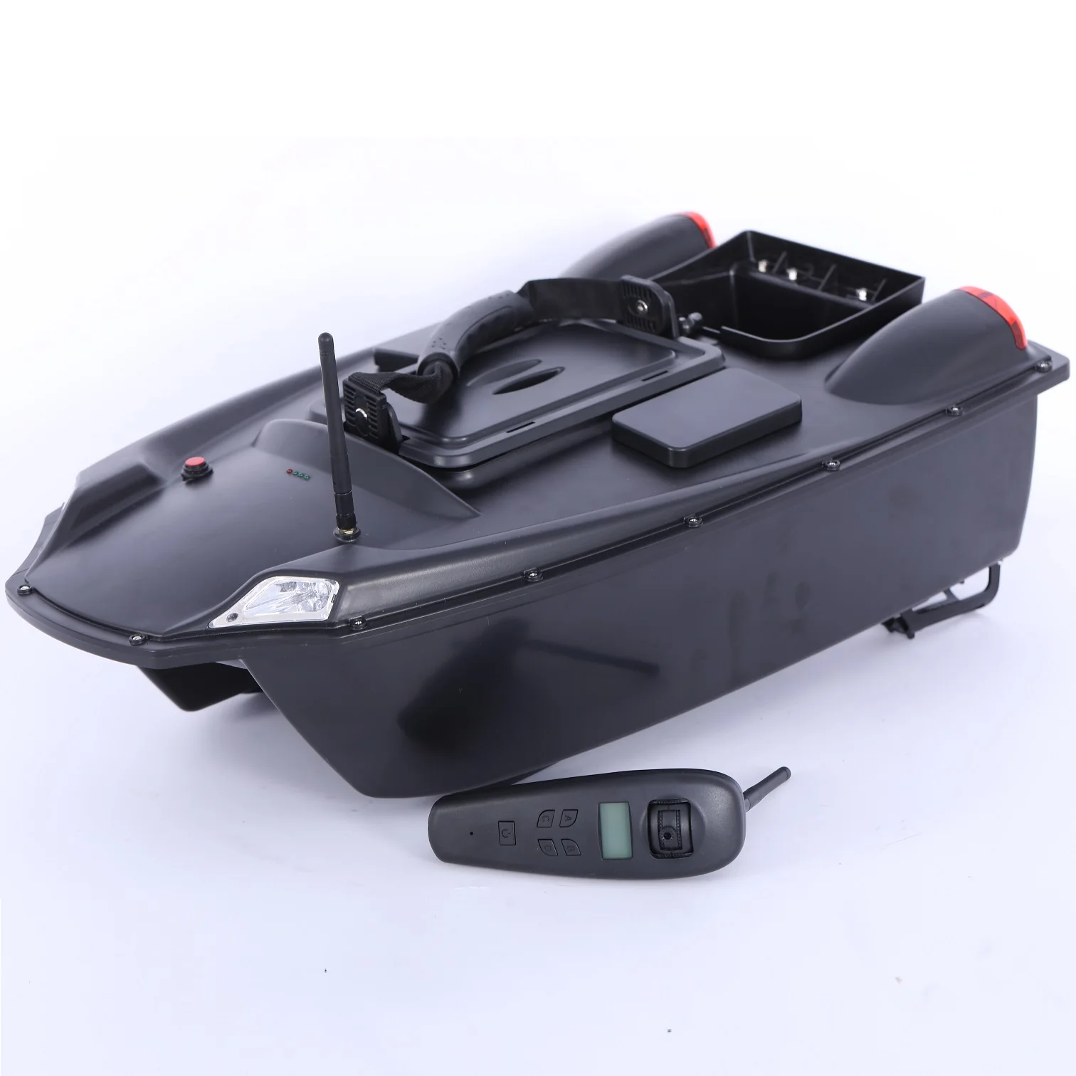 

Black Remote Control Fish Finder Boat with GPS OEM/ODM Carp Fishing Bait Boats Plastic Material