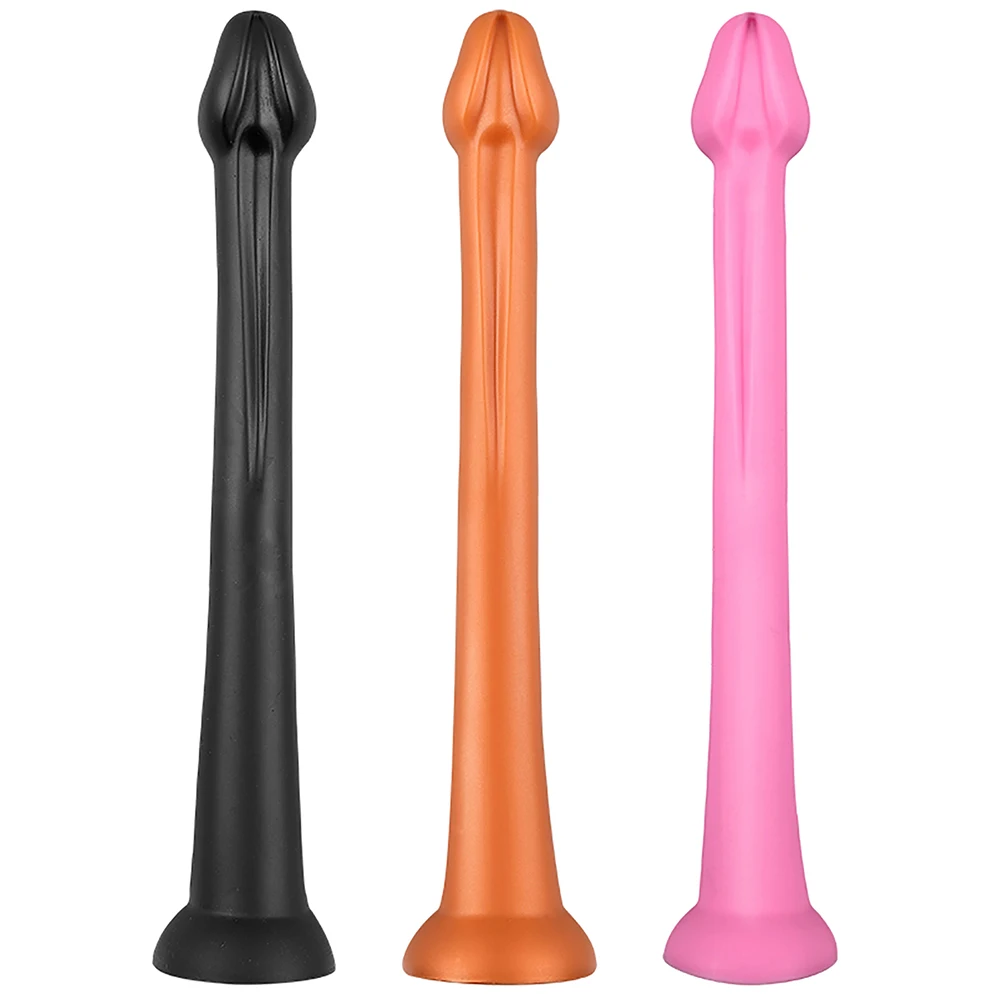 Oversize Liquid Silicone Anal Plug Dildos Stimulate Anus and Vagina Soft Anal Dilator Penis Sex Toys Dick Long Butt Plug Phallus