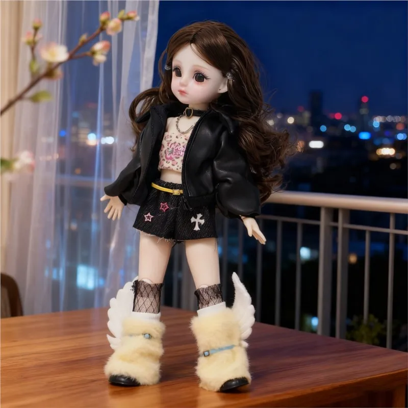 1/6 BJD poupée jouet à la mode jolie 30 cm ensemble de poupée multi-articulé mobile habiller bricolage poupée jouet enfants jouer maison jouet Collection cadeau