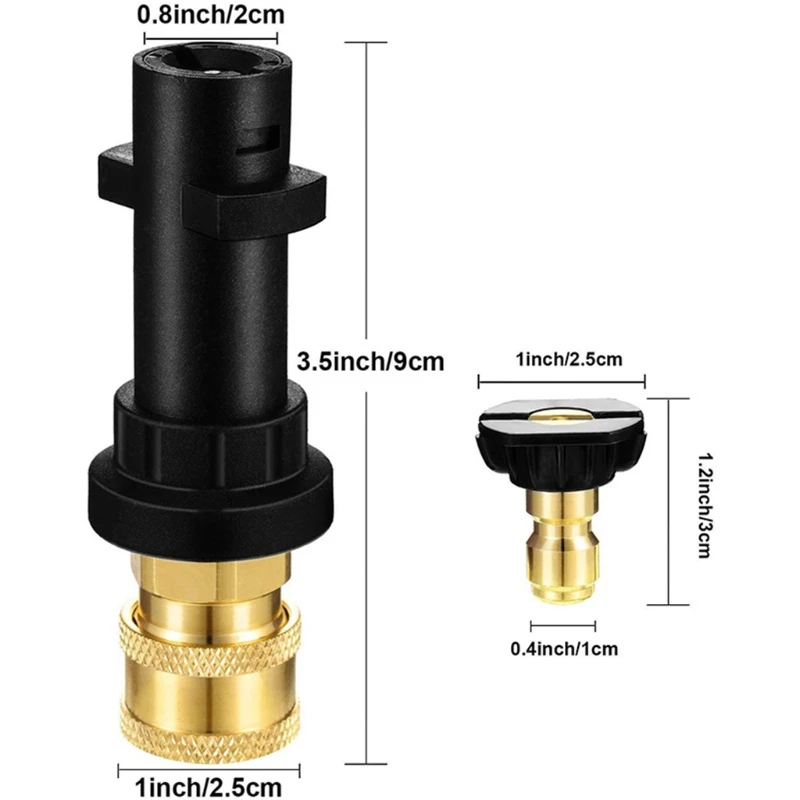 High Pressure Washer  Adapter Quick Connector for Karcher K2 K3 K4 K5 K6 K7 Car Wash Accessories Garden for cars Washing 5