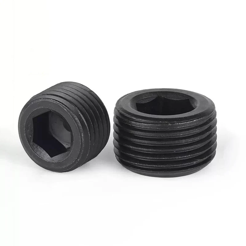 1/8 "1/4" 3/8 "1/2" 3/4 "1" 1-1/4 "1-1/2" BSP NPT متري ذكر Therad الكربون الصلب عرافة المقبس نهاية غطاء التوصيل تركيب الأنابيب