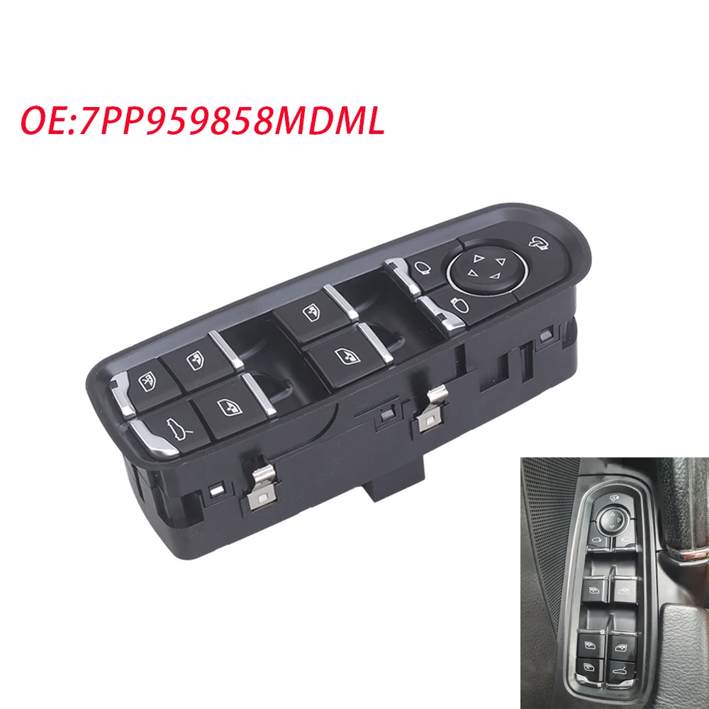 

7PP959858MDML Power Window Switch for Porsche Panamera Cayenne Macan Car Electric Power Closing Window Panel Switch