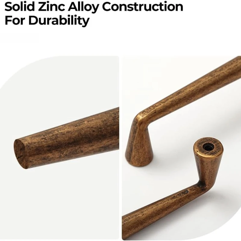 Antique bronze cabinet handle vintage-style knob for wardrobe cabinet/shoe rack drawer single-hole pull kitchen furniture handle