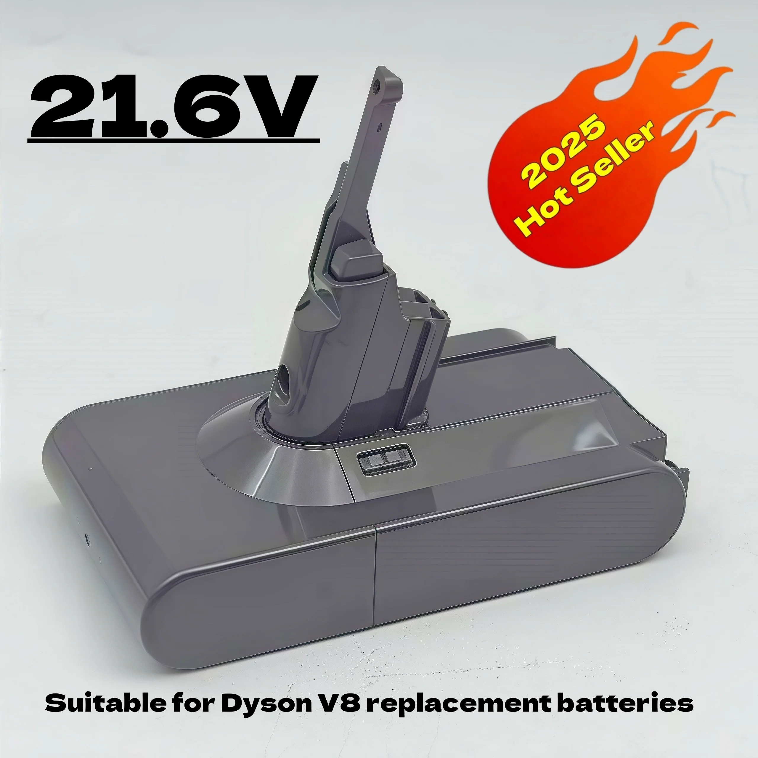 

21.6V 4.8Ah-12.8Ah Lithium-ion Rechargeable Battery for Dyson V8 Absolute Cordless Handheld Vacuum Cleaner