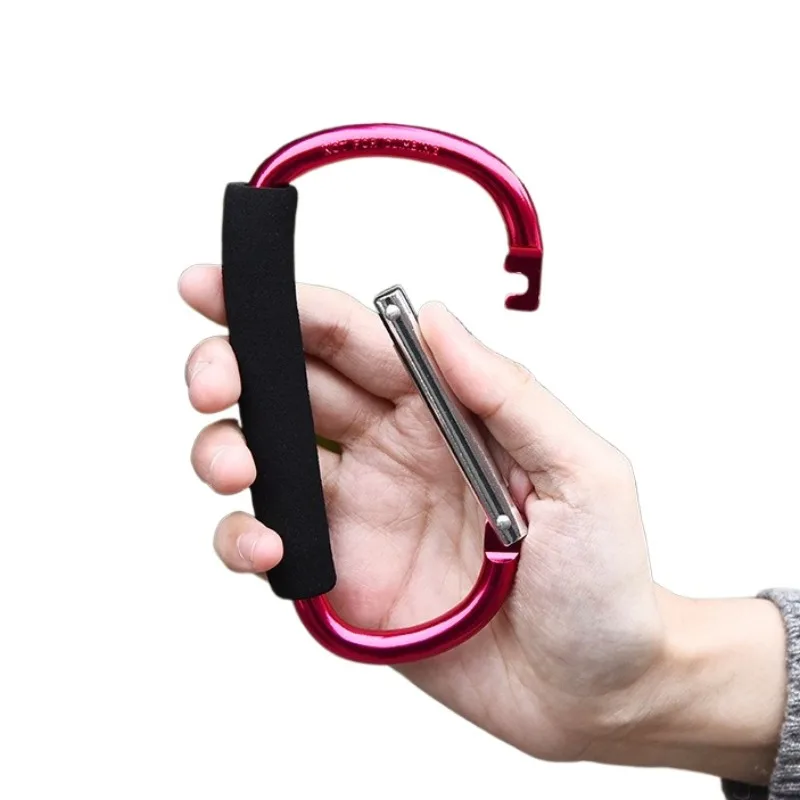 Colorful Aluminum D Ring Carabiner Heavy Duty Multi Use Hook For Stroller Backpack Luggage Dog Leash