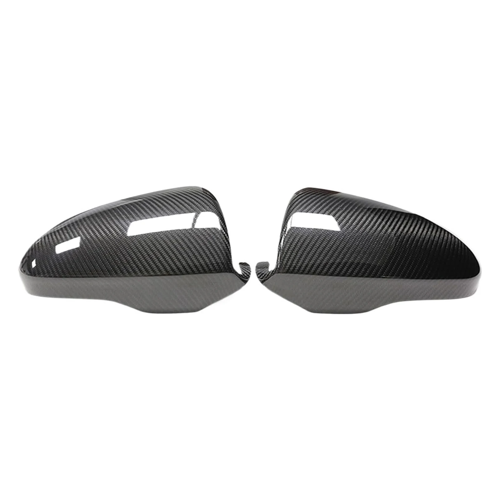 Carbon Fiber Side View Mirror Cover Caps Compatible for BMW F10 M5 F06 F12 F13 M6 2012-2016 2PCS L+R Side Stick on Mirror Caps