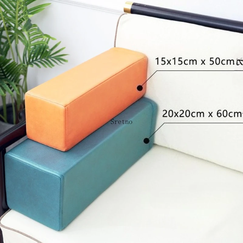 Custom 70H High-Density Sofa Armrest Pillow Square Soft Cushion for Waist & Back Support, Headrest, Non-Deforming Home Decor