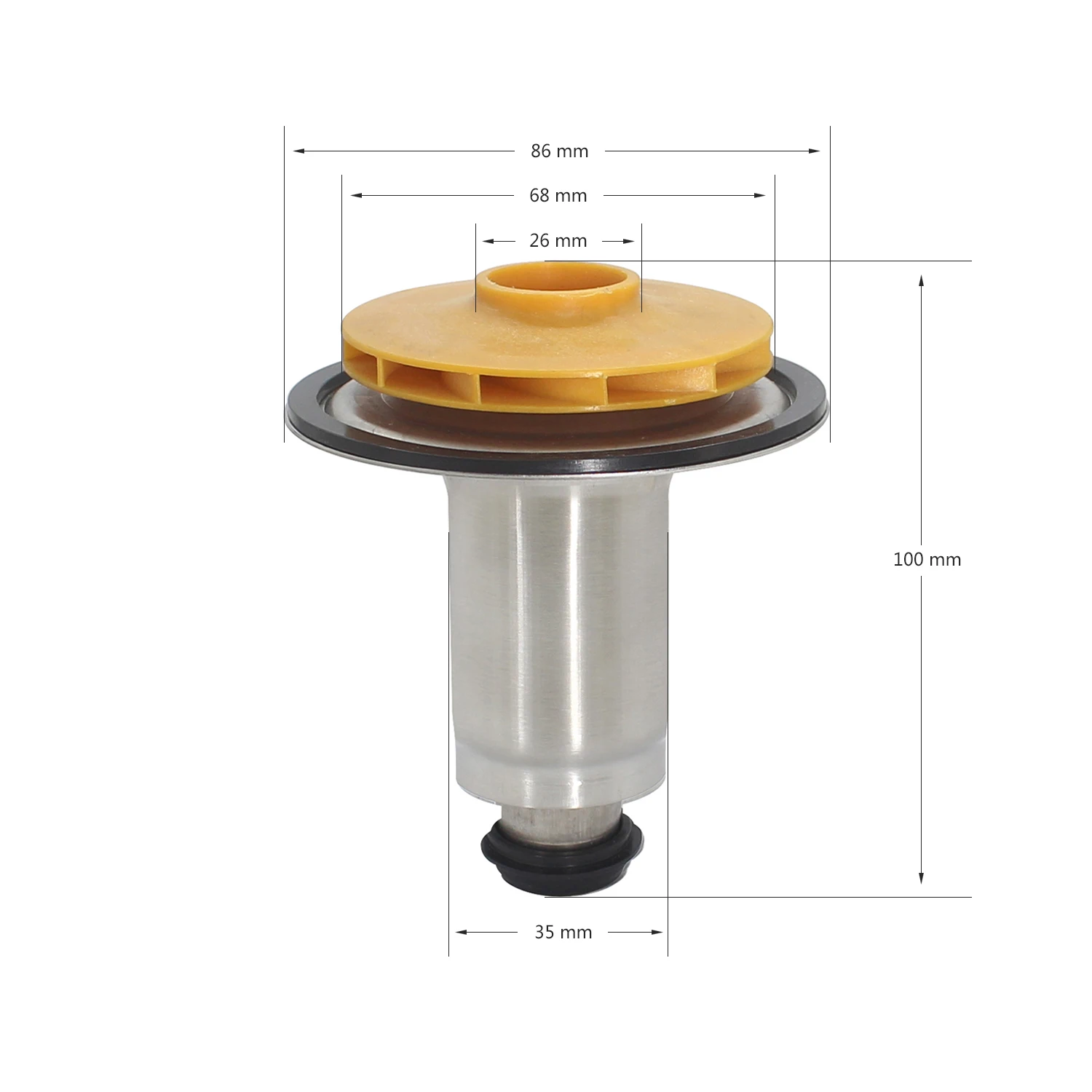 Heating Circulator Pump CCW Rotor Impeller Replacement Kit 26mm Shaft Water Wheel Component For Saunier Duval Ferroli
