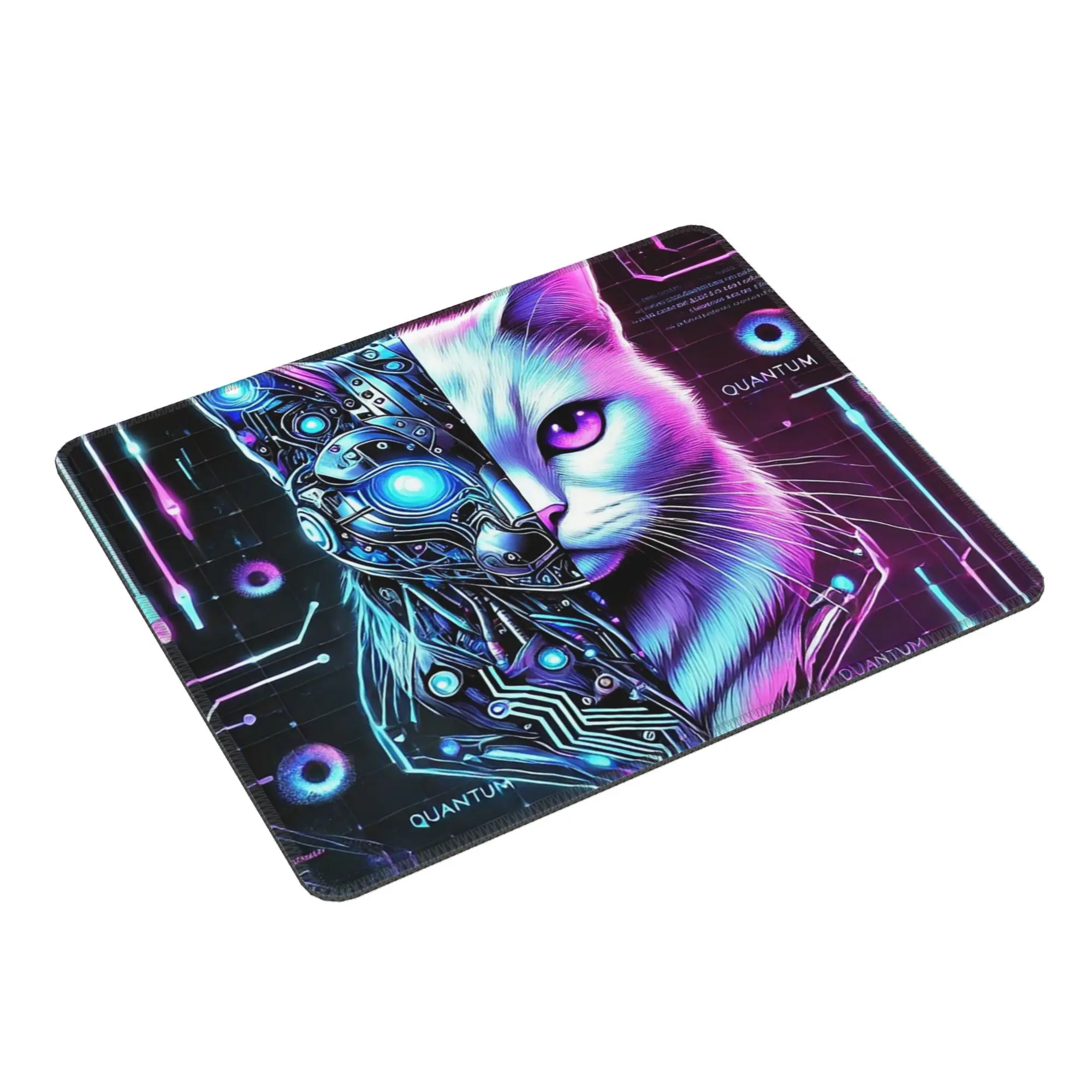 

Schrödinger cat Mouse Pad Computer Keyboard Mouse Mat Gaming PC Laptop Desk Mat Office Accessories Table Mats