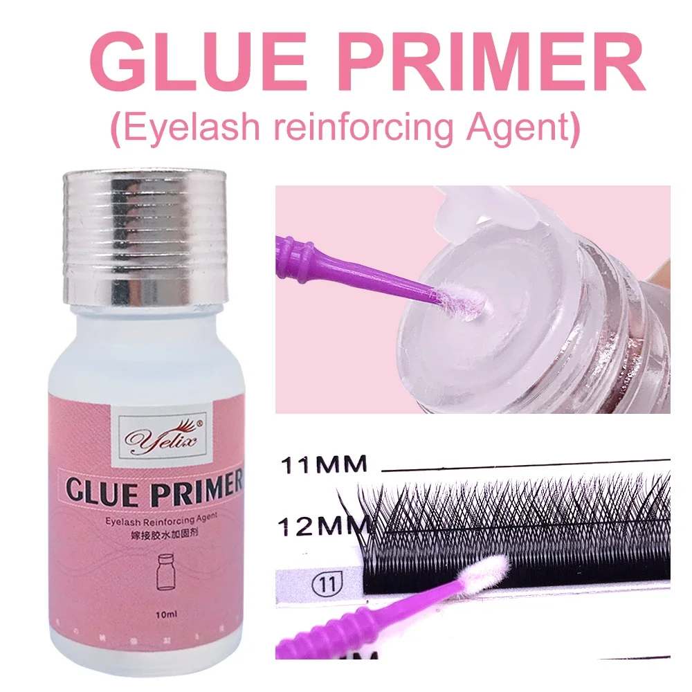 Yelix Lash Primer For Lash Extensions Eyelash Glue Bonding Strength Super Bonder Lashes Eyelash Extension Supplies Accessories