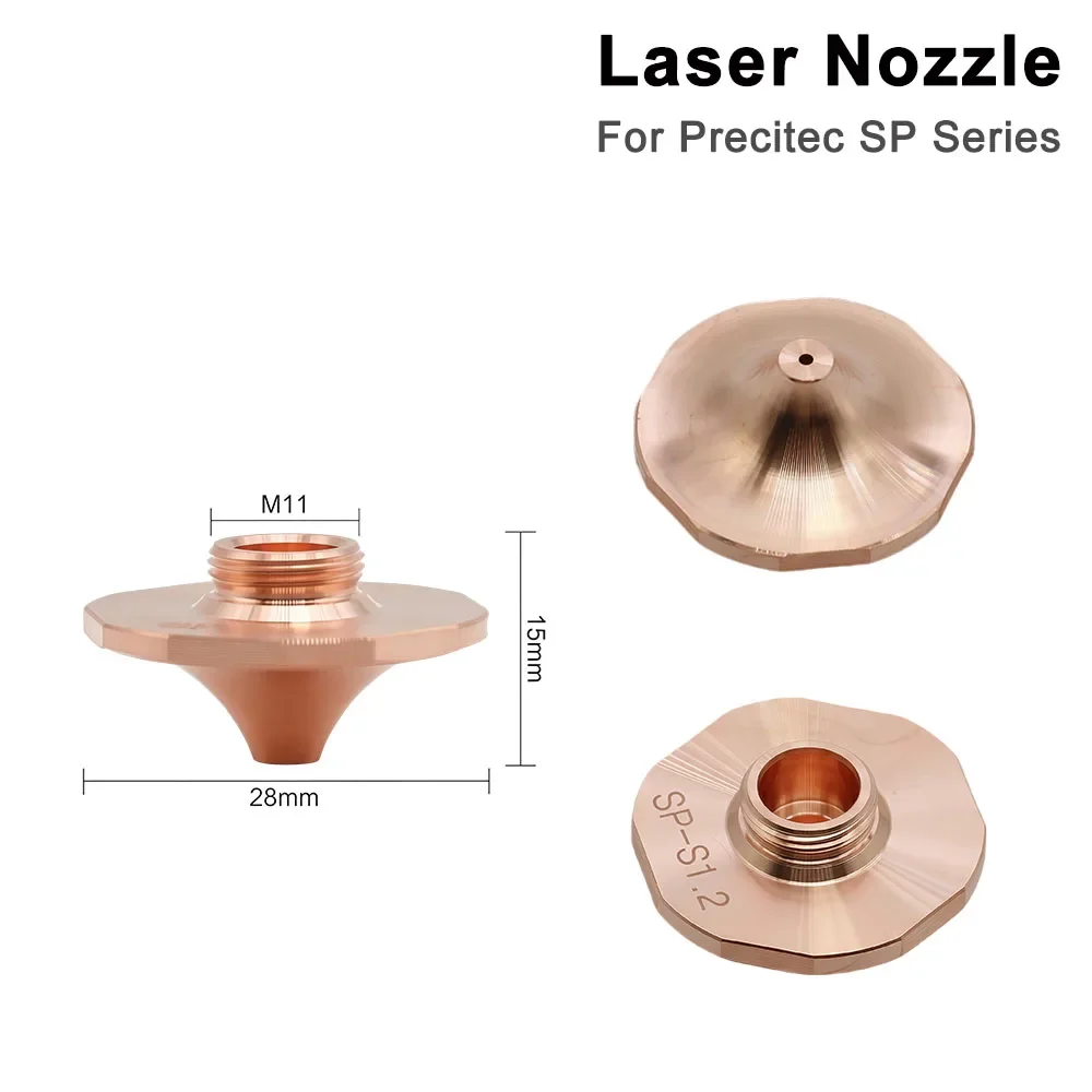 D28mm Fiber Laser Cutting Nozzle Single Double Layer for Precitec SP Series HANS Cutting Head