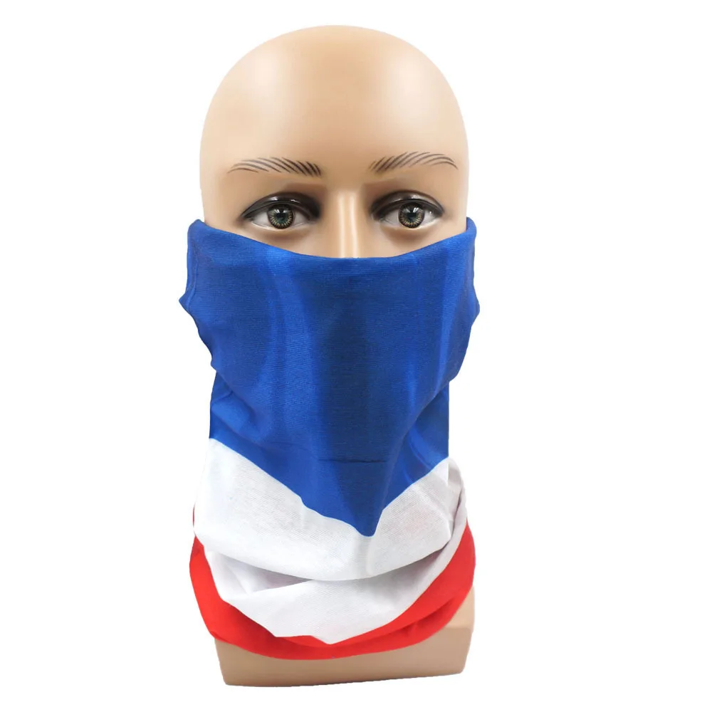 Mascarilla de hielo multifuncional con bandera de Argentina, Brasil, Francia, Alemania, Países Bajos, Italia, España, protector solar JQ101