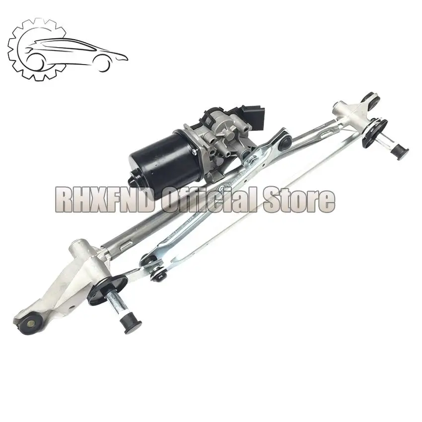 12V DC Front Windshield Wiper Motor + Connecting Rod of J10 28800-JD900 28840-JD900 28800JD000 For NISSAN Qashqai 2007-2014