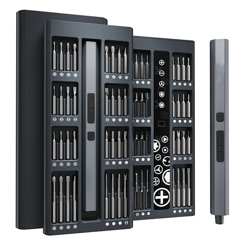 

Electric Screwdriver Set 66 In 1 Rechargeable Magnetic Tools Kit for Repairing Glasses Phones Computers Watches Hard Drives