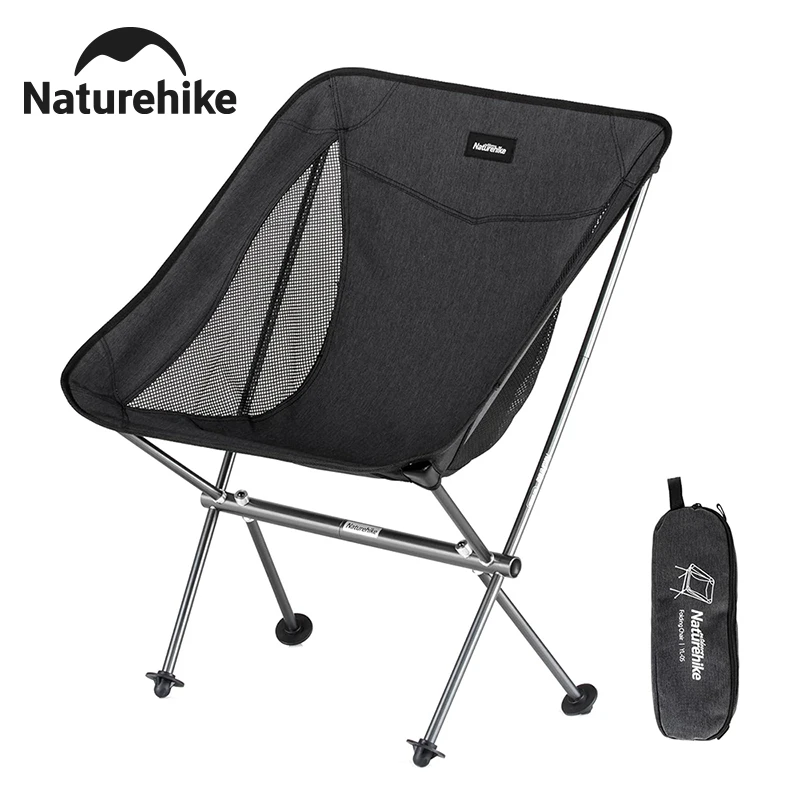 Naturehike – chaise pliante ultralégère L04, capacité de charge de 150kg, pour pêche, pique-nique, randonnée en plein air, chaise lunaire, chaise de relaxation Portable