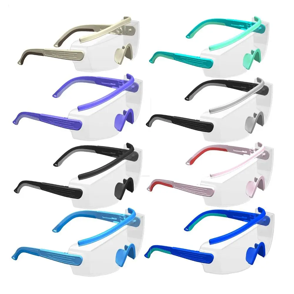 Anti Fog Dust Safety Goggles Anti-Splash Adjustable Frame Industry Chemical Eyeglasses Clear Blocking UV Eye Protection Glasses