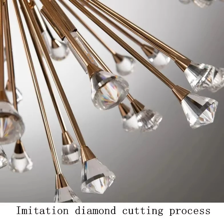 Modern Dandelion K9 Crystal Chandelier Bedroom Lamps Living Room Bar Table Dining Room Lamp Diamond Ball Chandelier