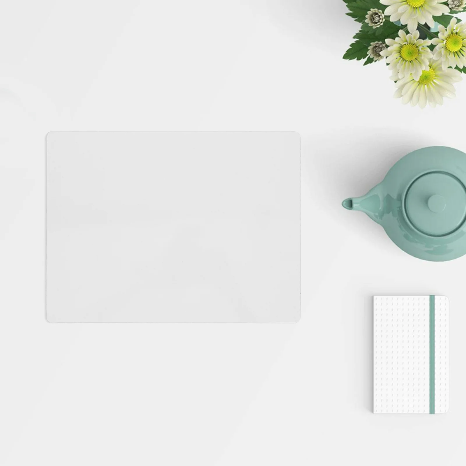 سبورة بيضاء صغيرة مزدوجة الجوانب محمولة باليد ولوحة مسح جافة للطلاب والمعلمين والفصول الدراسية والمكتب تستخدم سبورة بيضاء على الطاولة #2