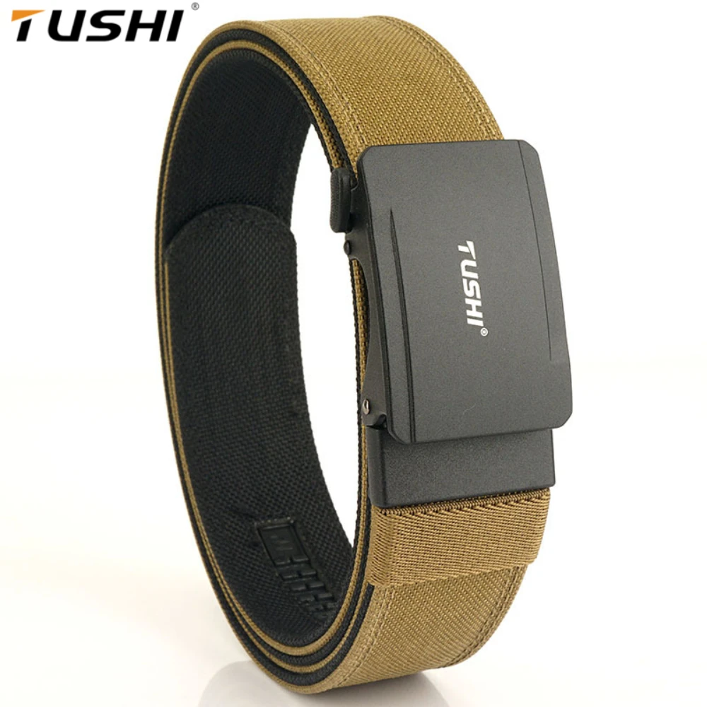 

TUSHI Brand 3.8 double-layer reinforced automatic buckle shooting training quick hanging pistol belt nylon waist outdoor leisure