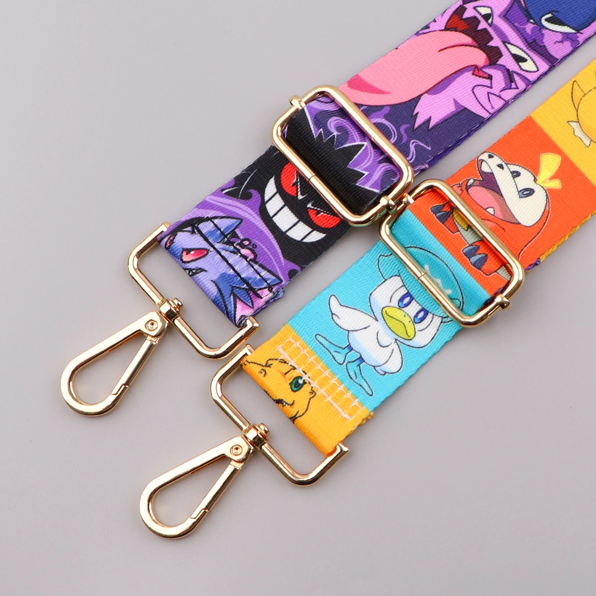 Clássico Anime Game Monster Bag Strap para Mulheres, Colorido, Crossbody, Messenger, Acessórios para Bolsa de Ombro, Correias ajustáveis