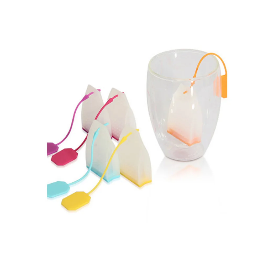 

6 Pcs Tea Strainer Reusable Loose Leaf Filters Silicone Infuser Food Grade Safe Long Handle Easy Clean Portable Tea Bag Maker
