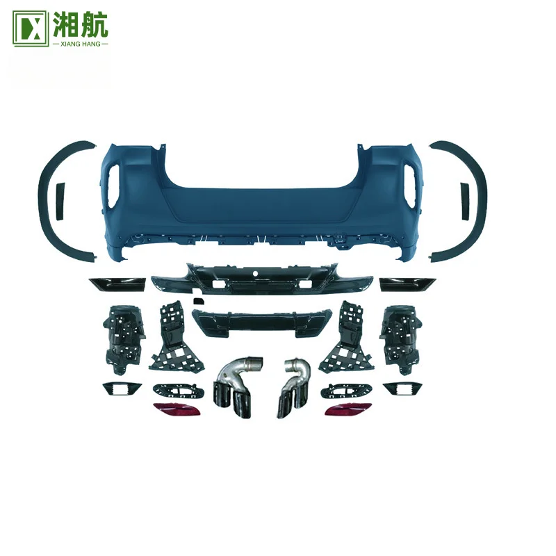 

Подходит для BMW X6 G06 2023-2024 Обновление модели до M/MT и боковые юбки Передний бампер в сборе Задний хвостовой диффузор