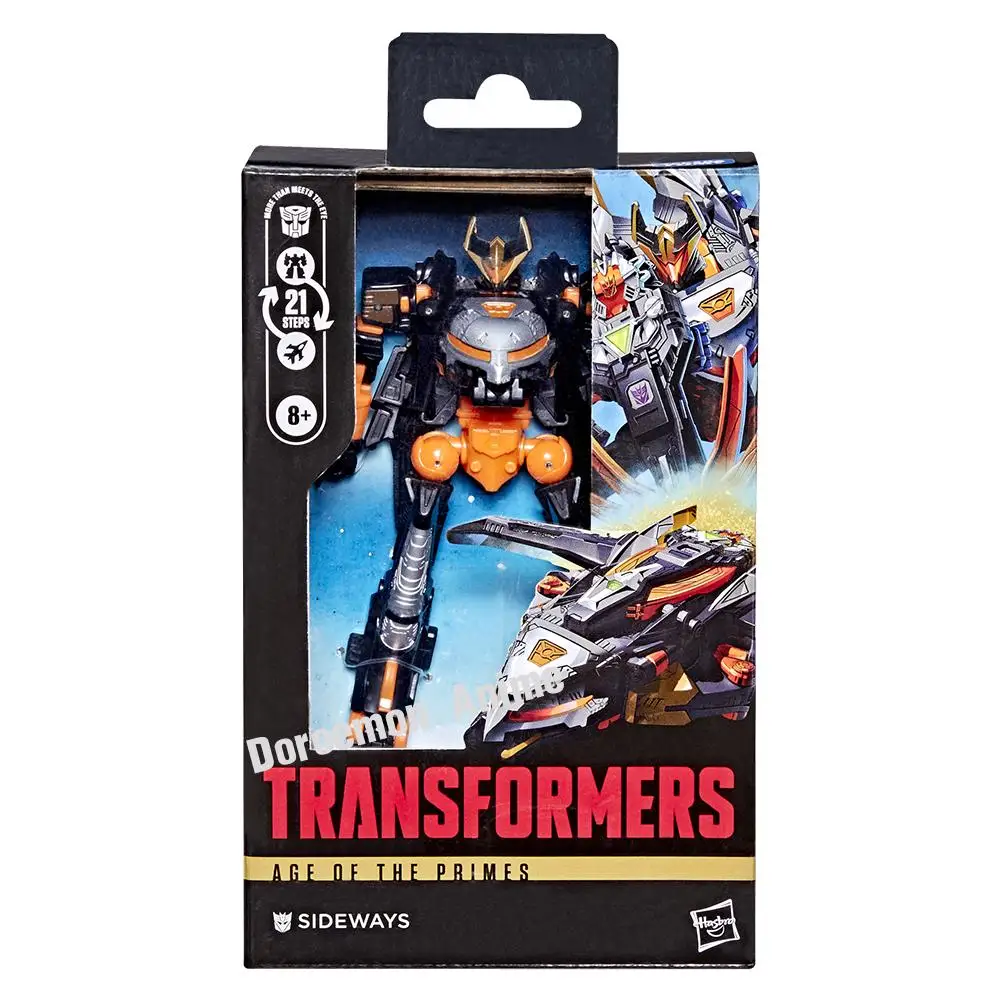 En Stock Original Hasbro Transformers Age of The Primes Deluxe Class Transformers: Cybertron Sideways figura de acción modelo regalos