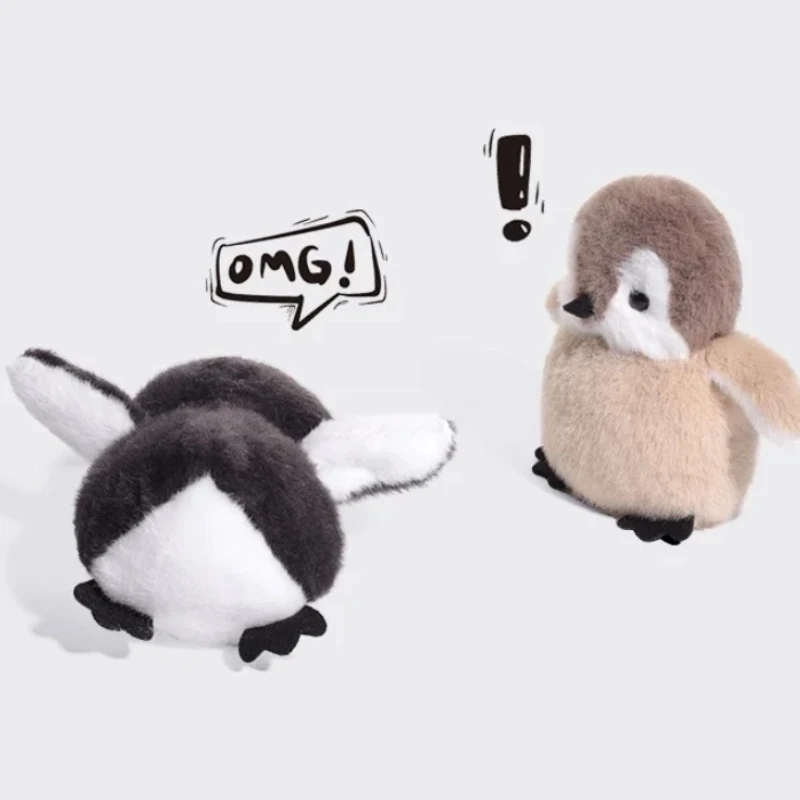 

Мультяшный изображение пингвина, милая плюшевая игрушка, мягкая и удобная сенсорная кукла, украшение для прикроватной тумбочки, креативный периферийный забавный подарок