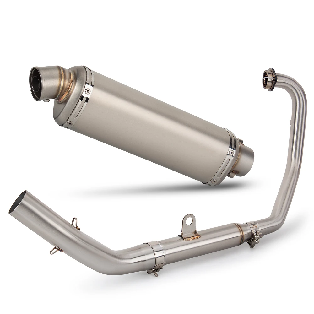 

Motorcycle Exhaust Full System For CFMOTO 250SR 300SR NK250 NK300 Front Link Pipe Connect T98 Muffler with DB Killer
