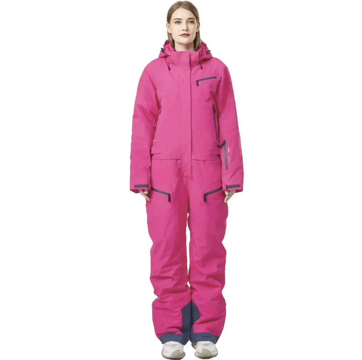 OEM CUSTOM High Quality Waterproof and Windproof Skis Women Warm Snow Warm Wear Full Body Ski Suits One Piece Ski Suit