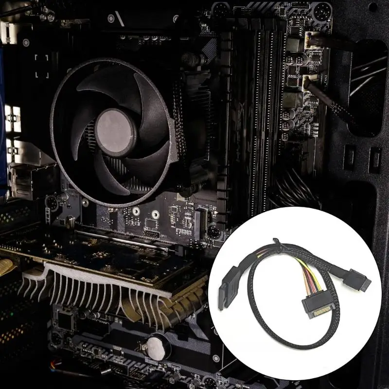 G6DD OCULINK SFF8611男性からSFF8639女性データケーブル50cm PCIE NVME U3 SSDS