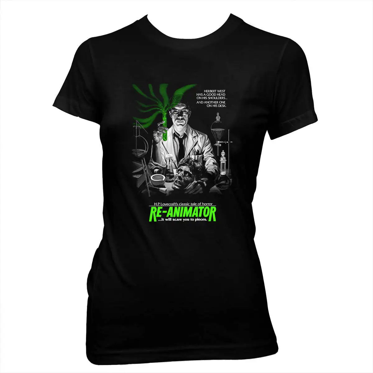 Re Animator Pre shrunk women's 100 cotton tee shirt