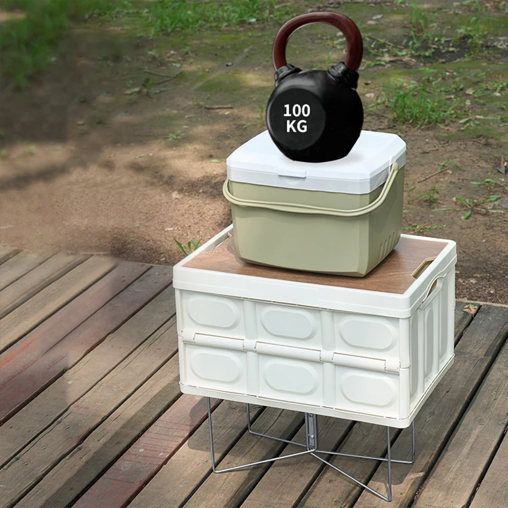 Suporte de Caixa de Alumínio c - Outdoor Camping Folding Storage Box avaliação e preço