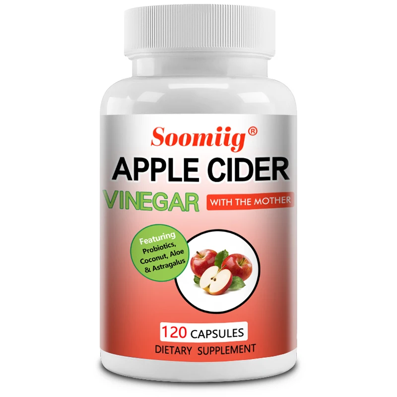 Apple Cider Vinegar + Probiotics - 100% Organic Natural Digestion, Metabolism & Cleansing Supplement