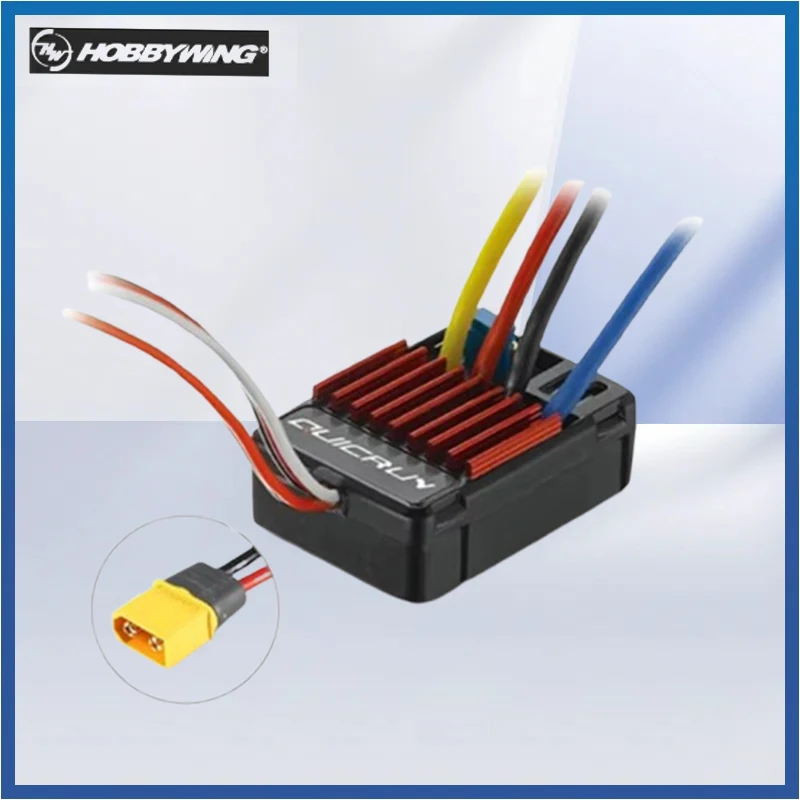 

HOBBYWING QuicRun 25A WP 1625 Waterproof Brushed ESC for 1/16 1/18 RC Touring Car Buggy Monster Truck Crawler 280 370 380 Motor