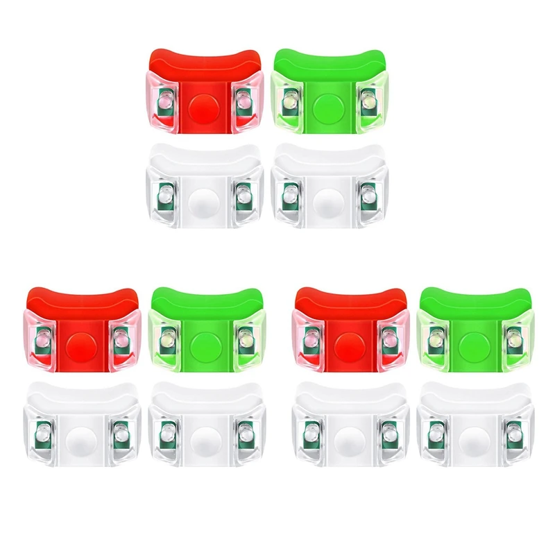12 X LED Luzes de Navegação do Barco Para o Barco Iate Lancha Bicicleta Caça Night Running Fishing (vermelho, verde, branco)