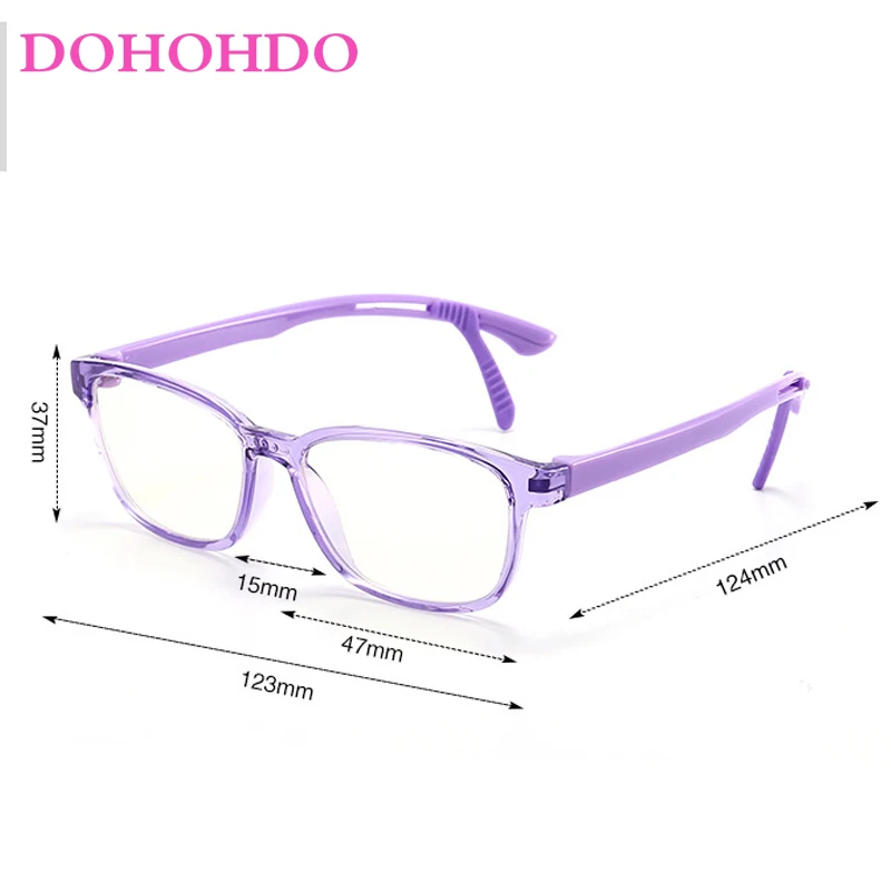 High Quality Ultralight Kids Glasses Frame Rectangle Boy Girls Prescription Optic Spectacle Frame Anti Blue Ray Computer Glasses