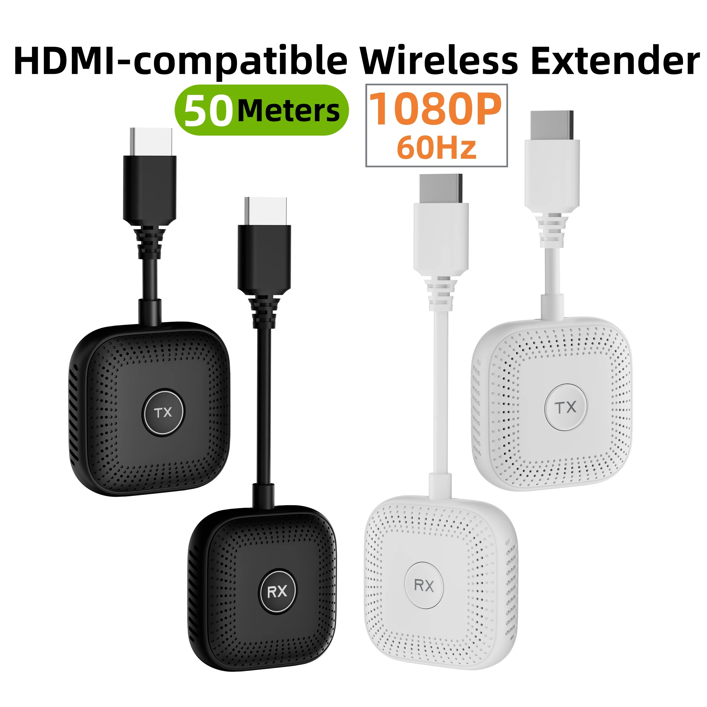 

1080P HDMI-compatible Extender 5G Wireless Transmitter and Receiver Plug & Play for PS5 Laptop PC DVD to Monitor/Projector/TV