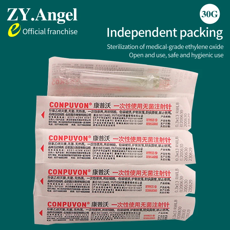 Medical Disposable Beauty Tool Micro Injection Needle 30G Painless Ultra-fine Needle 4 / 13 / 25mm Sterile Independent Packaging