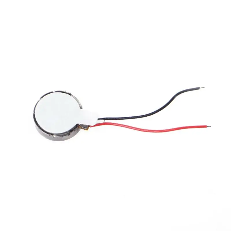 for  Mini Vibration Motor 3V 70mA 10000rpm Self Adhesive Flat Coin Button-type Brushed Micro Motor with Two Wires 10x3