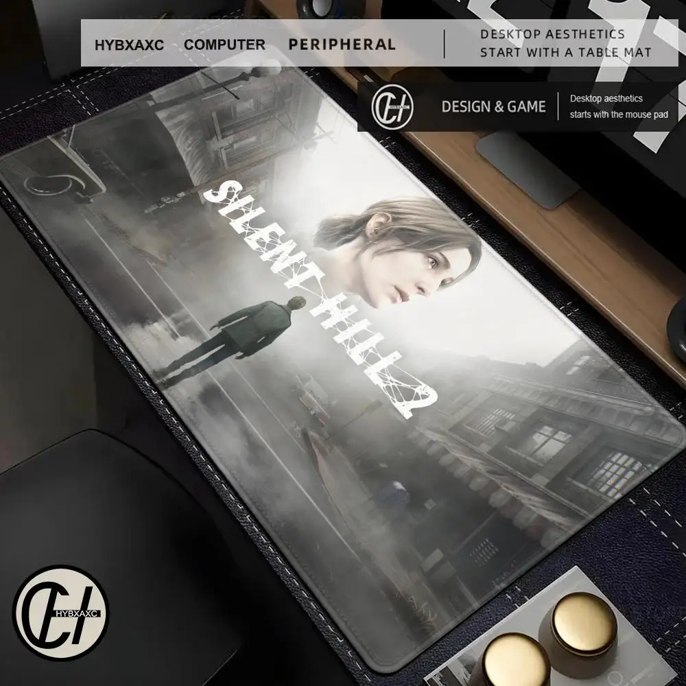 S_silent Hill 2 Mouse Pad Tapete de chão Mousepad Grande Computação de jogos Gamer PC Teclado Mouses Tapete XXL 1200x600mm mouse pad