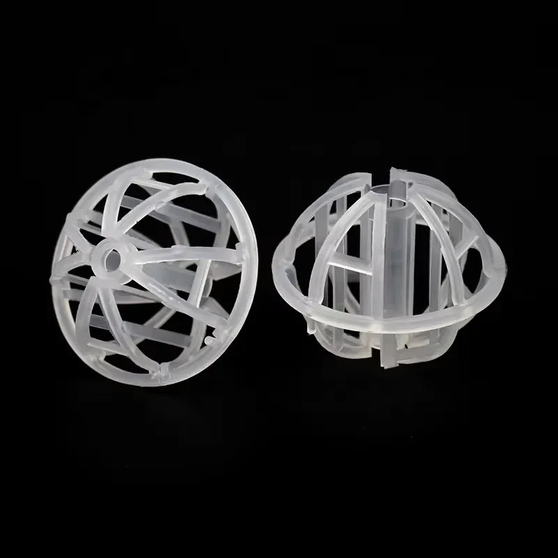1 Inch 1.25 Inch PP PVC CPVC Plastic Tri Packs Balls Scrubber Media Tower Packing