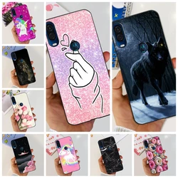 For Motorola Moto One 5G Vision Macro Case Fashion Glitters Cute Girl Wolf 3D Shockproof Soft TPU Silicone Phone Case Back Cover