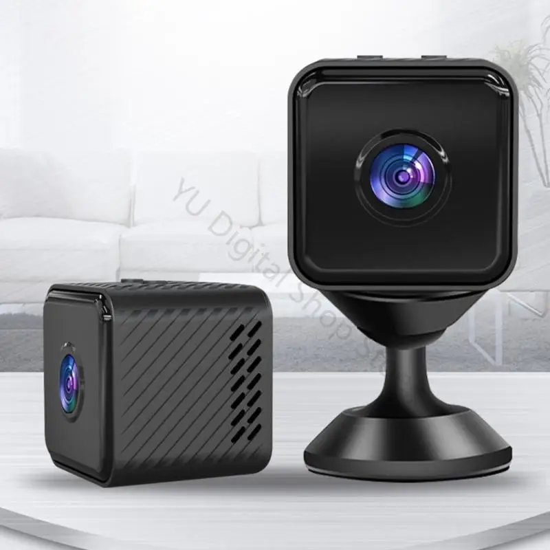 96BA Desk Mini Viewing Camera with Stand, Black Square Camera Body for Close Indoor Observation, 32 mm Front Size, Main Camera