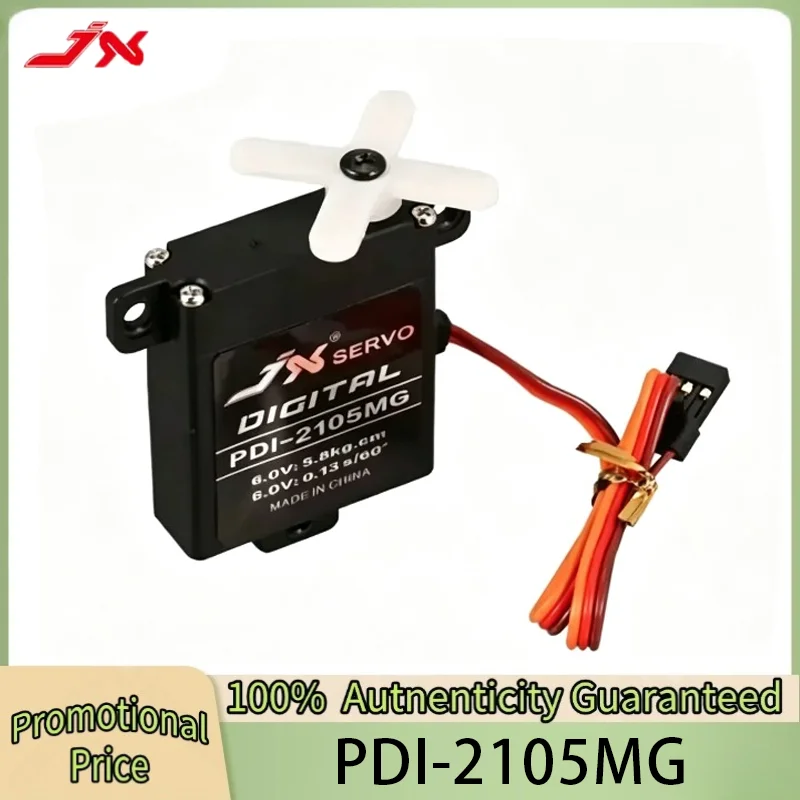 JX PDI-2105MG 21g Metal Gear Wing Servo 5.8KG Large Torque Digital Servo for RC Fixed Wing Airplane Aircraft Helicopter Parts